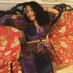 Boho grunge two piece outfit